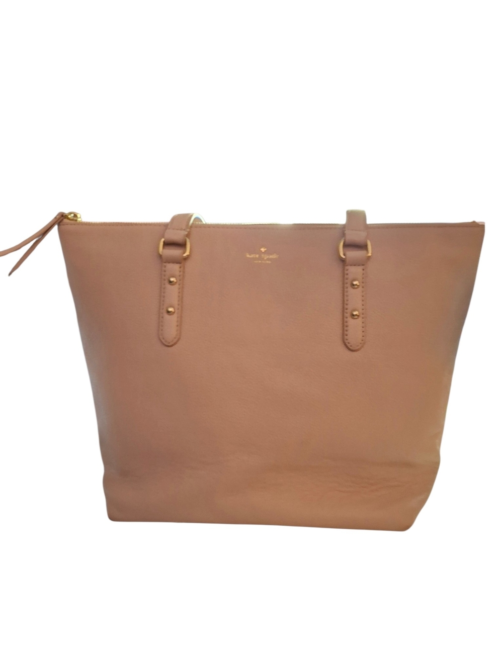 kate spade Blush Pink Leather Tote with Gold Hardware NWOT